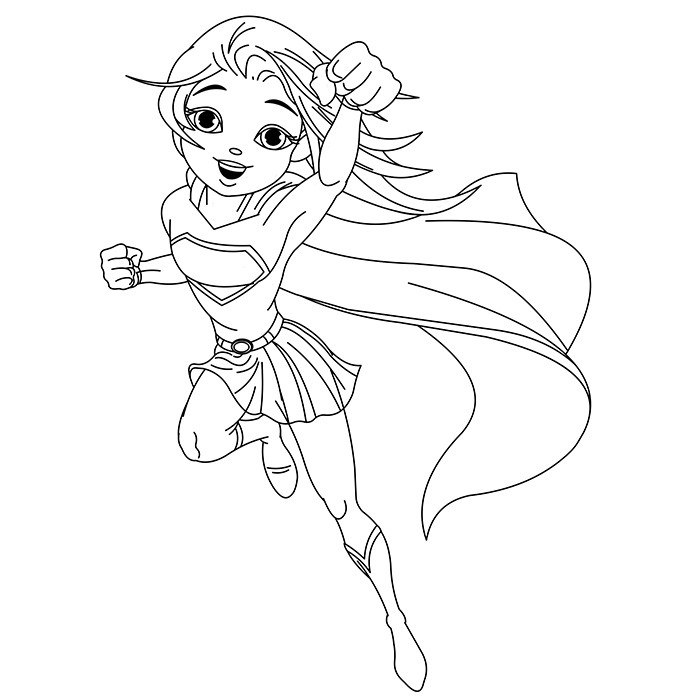 Coloring Pages Of Supergirl
 supergirl coloring pages