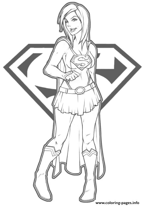 Coloring Pages Of Supergirl
 Supergirl Superman Coloring Pages Printable