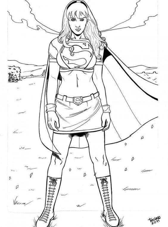 Coloring Pages Of Supergirl
 Pinterest • The world’s catalog of ideas