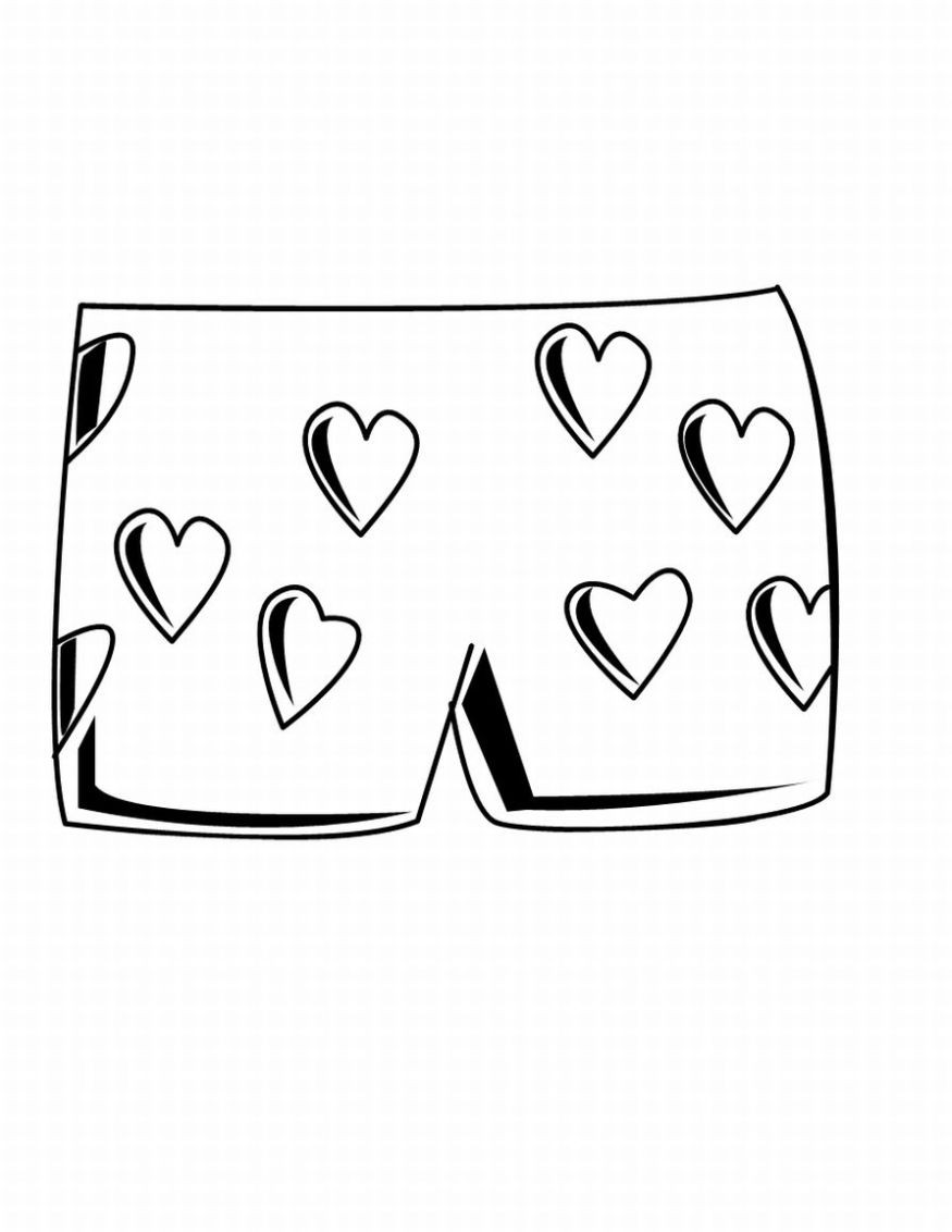 Coloring Pages Of Underware For Toddlers
 5 Best of Clothes Coloring Pages Printable Free