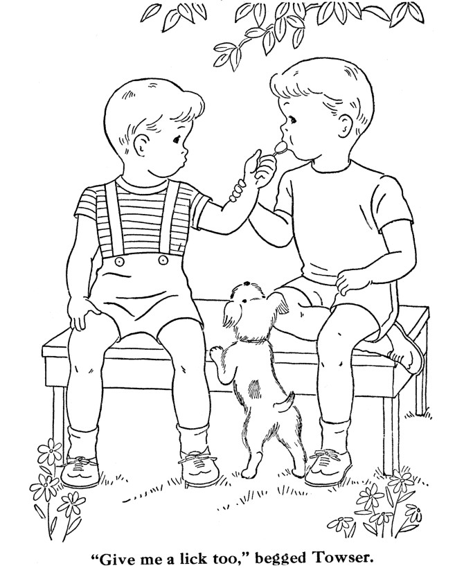 Coloring Pages Two Boys
 Best Friends Coloring Pages Printable Coloring Home