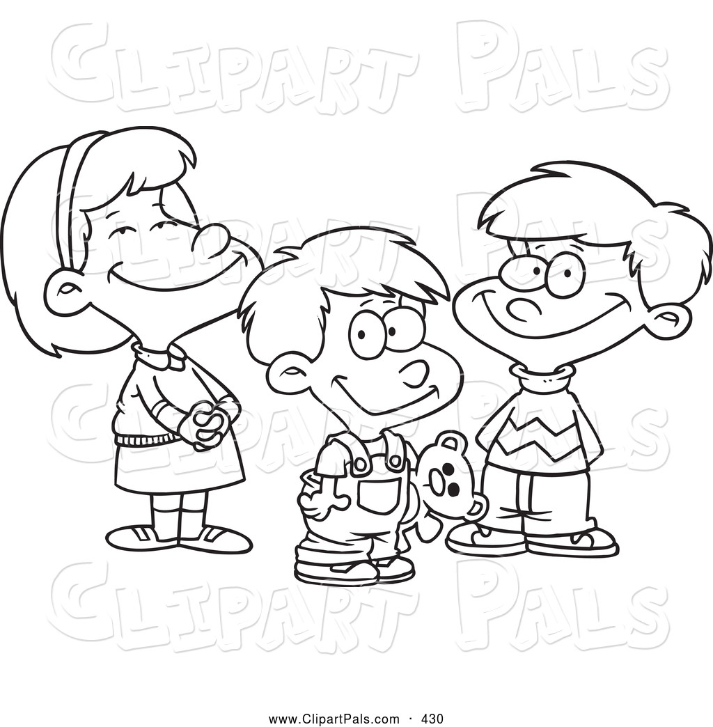Coloring Pages Two Boys
 Royalty Free Kid Stock Friend Designs Page 6