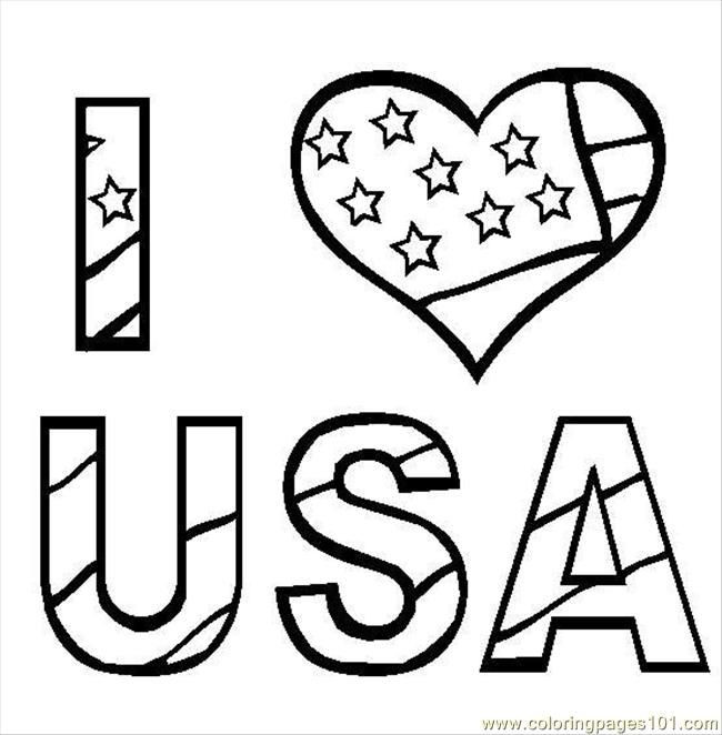Coloring Pages Yhat Says No Boys
 I Love USA printable coloring pages for kids boys and
