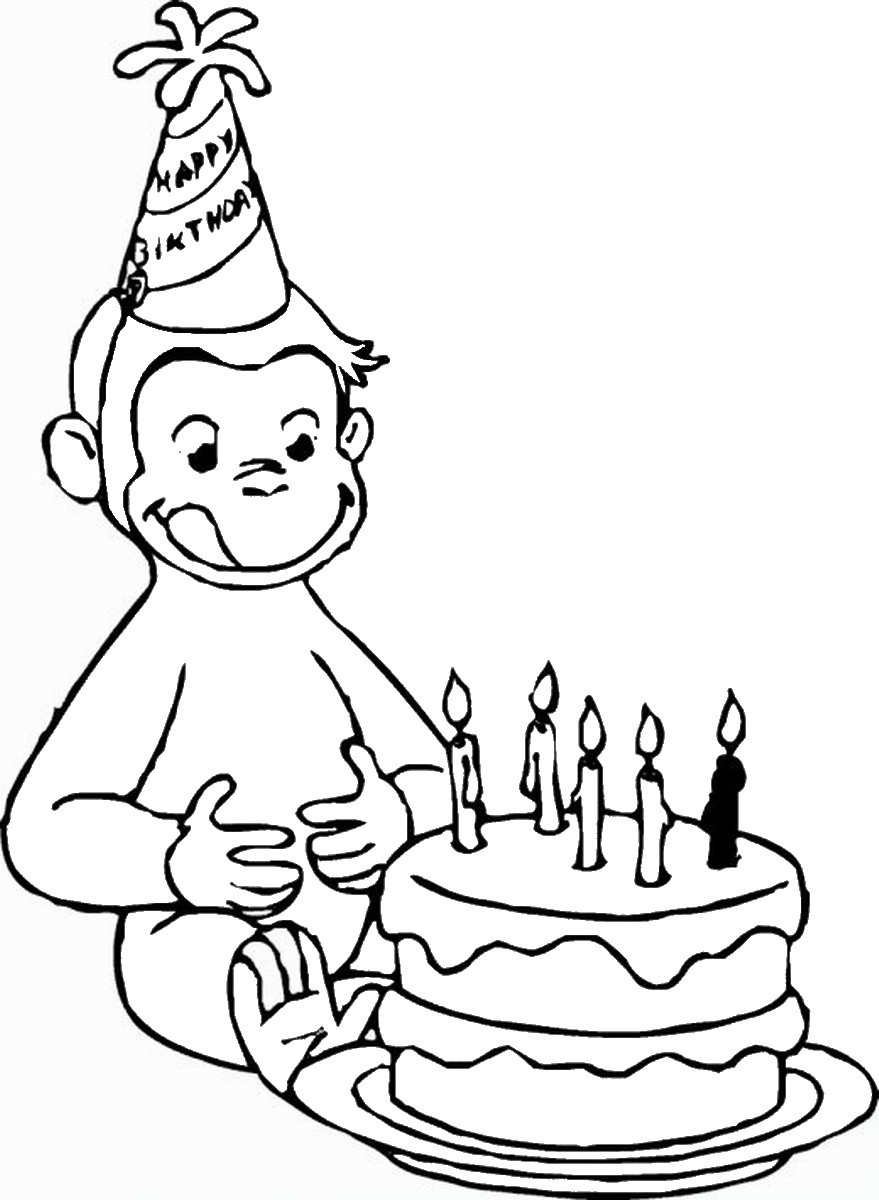 Coloring Sheet Free Printable
 Curious George Coloring Pages