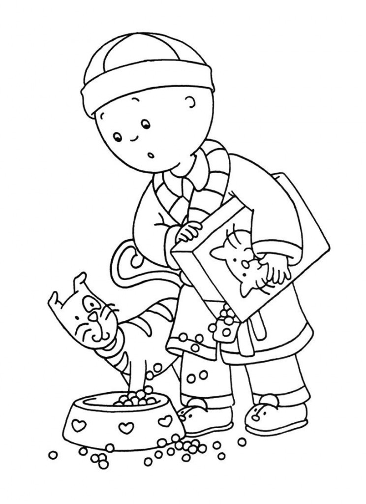 Coloring Sheet Free Printable
 Free Printable Caillou Coloring Pages For Kids