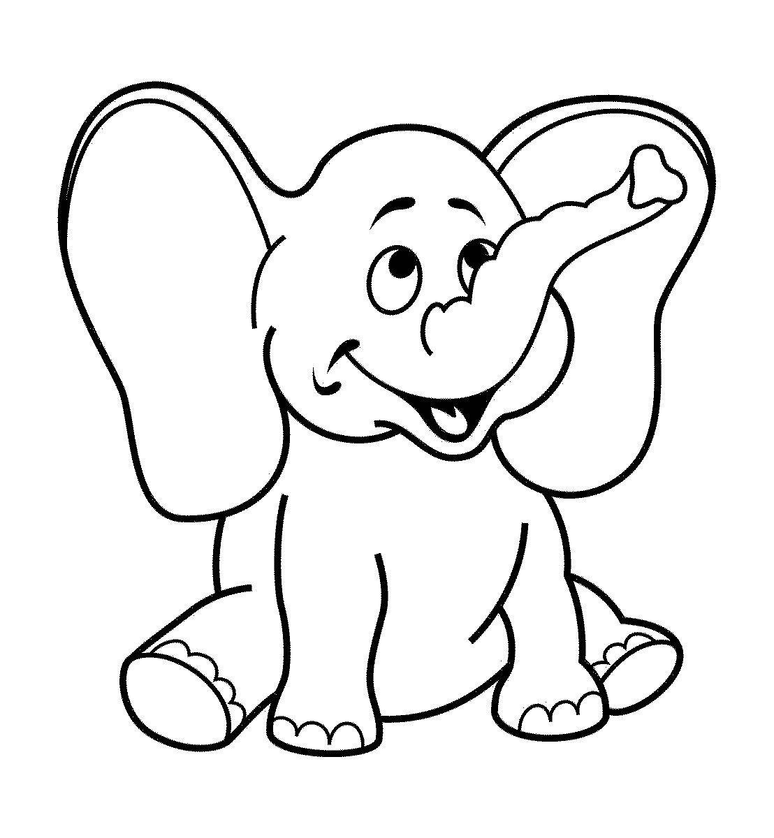 Coloring Sheets For Boys Age 5
 Dibujos de elefantes tiernos para colorear