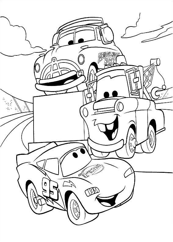 Coloring Sheets For Boys Cars
 FREE Disney Cars Coloring Pages Coloring