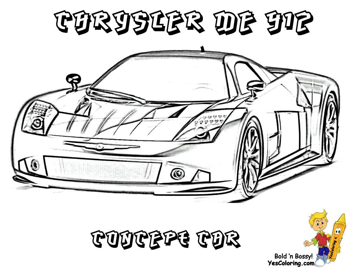 Coloring Sheets For Boys Cars
 Hair Raising Cars Coloring Pages Cars