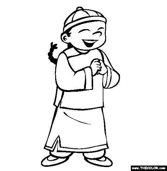 Coloring Sheets For Boys Online
 17 Best images about chinese boy on Pinterest