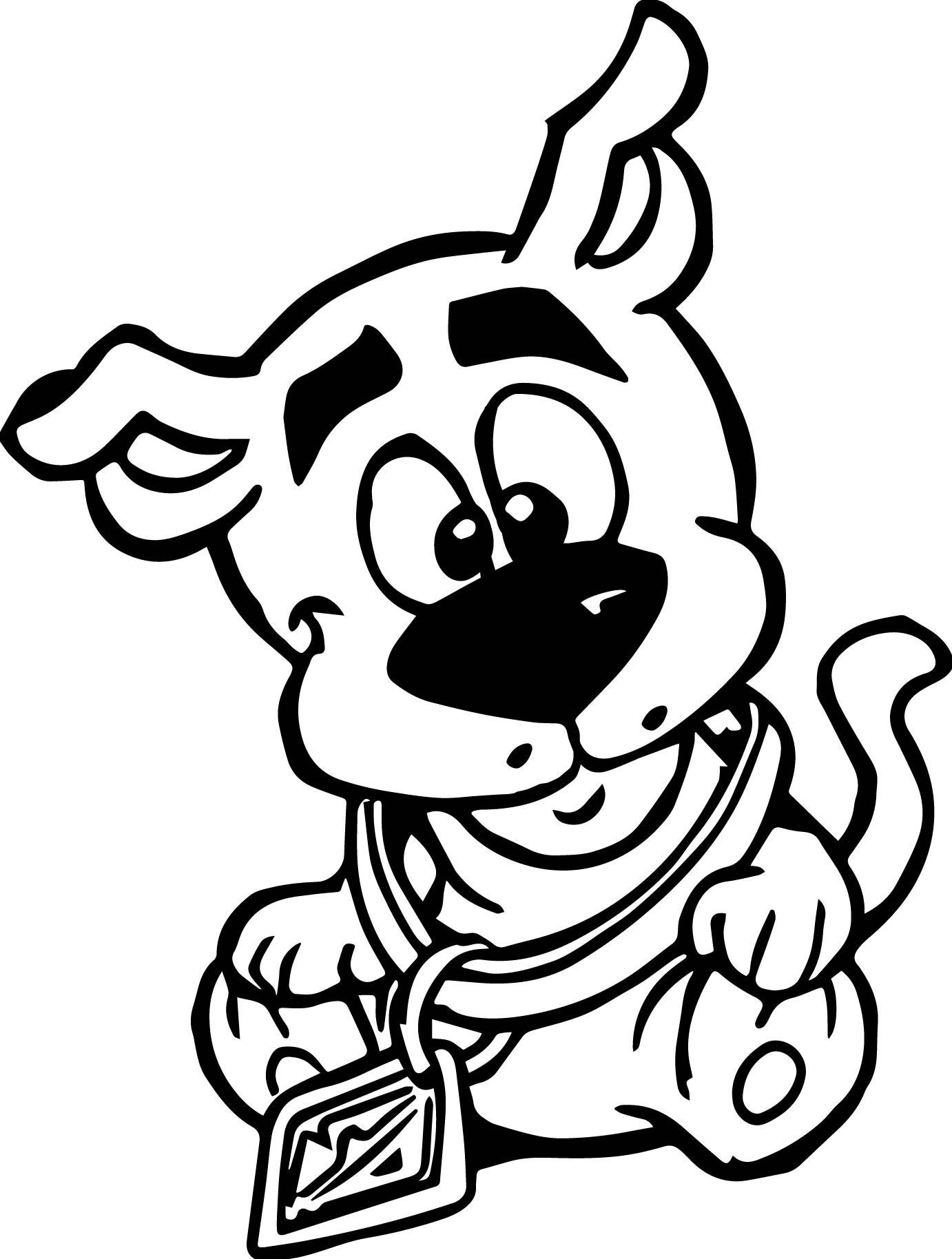 Coloring Sheets For Boys Scooby Doo
 nice Baby Scooby Doo Coloring Page