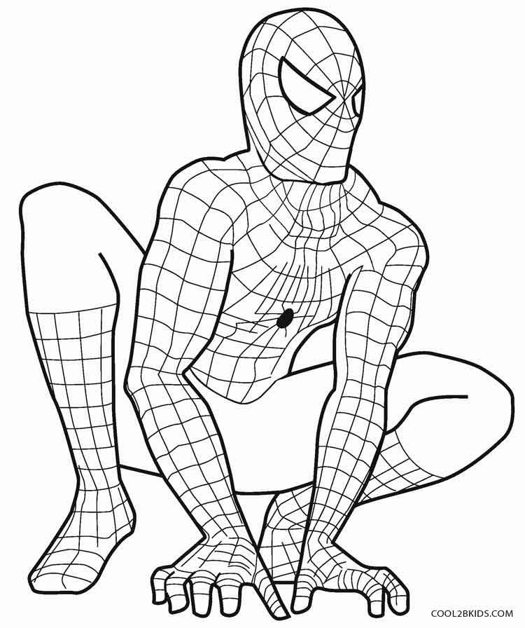 Coloring Sheets For Boys Spiderman
 Printable Spiderman Coloring Pages For Kids