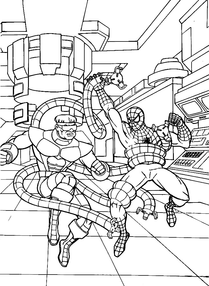 Coloring Sheets For Boys Spiderman
 Spiderman coloring page for free print