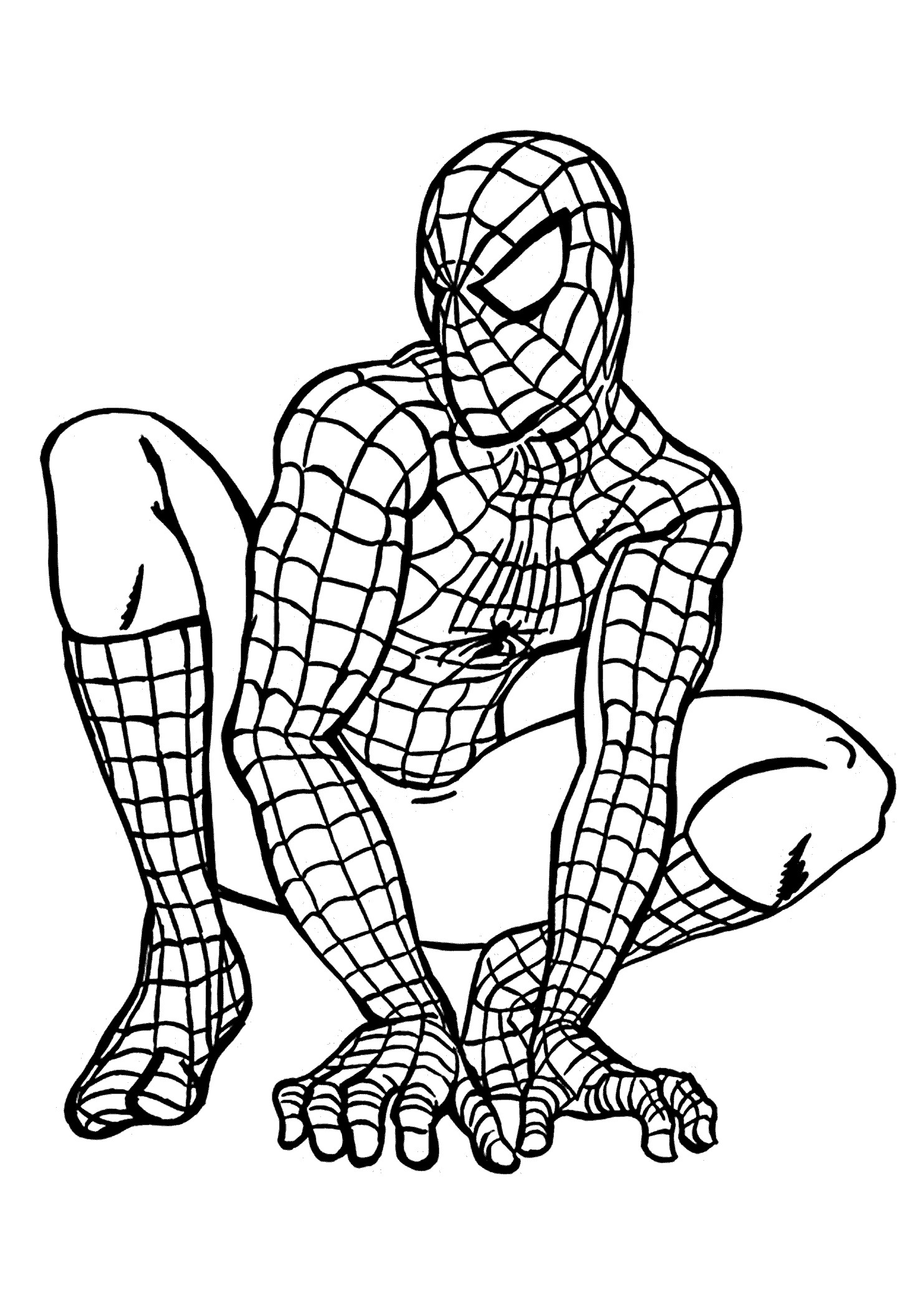 Coloring Sheets For Boys Spiderman
 Spider man coloring pages for kids printable free