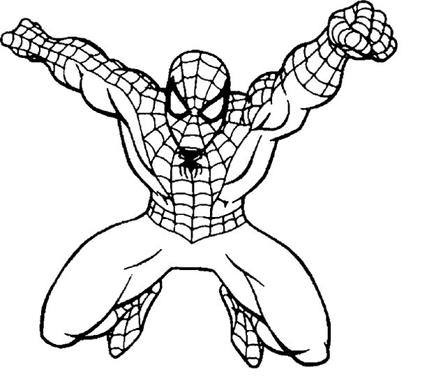 Coloring Sheets For Boys Spiderman
 Spiderman coloring page for free print