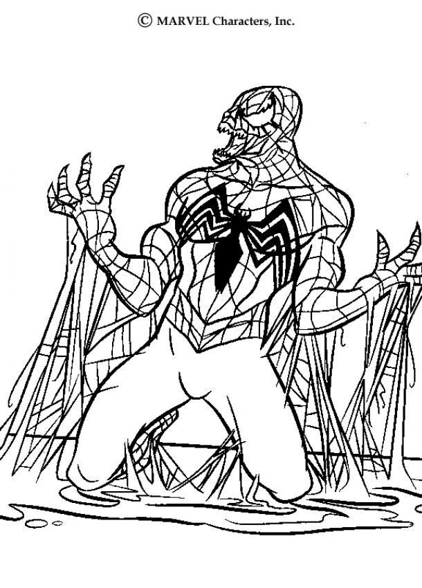Coloring Sheets For Boys Spiderman
 SPIDER MAN coloring pages Venom colorist