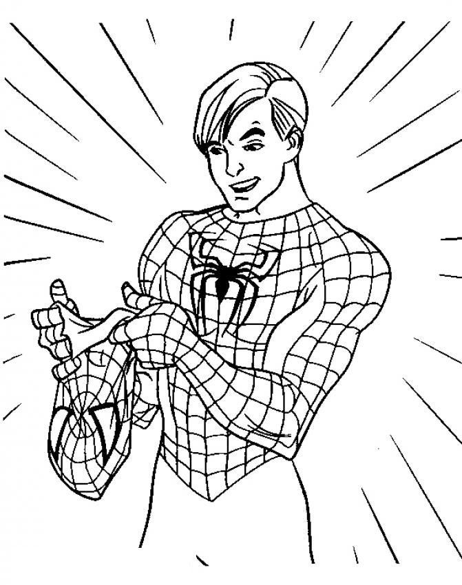 Coloring Sheets For Boys Spiderman
 Black Spider Man Coloring Pages