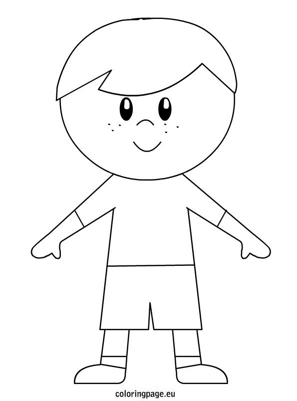 Coloring Sheets For Little Boys
 Little Boy – Coloring Page