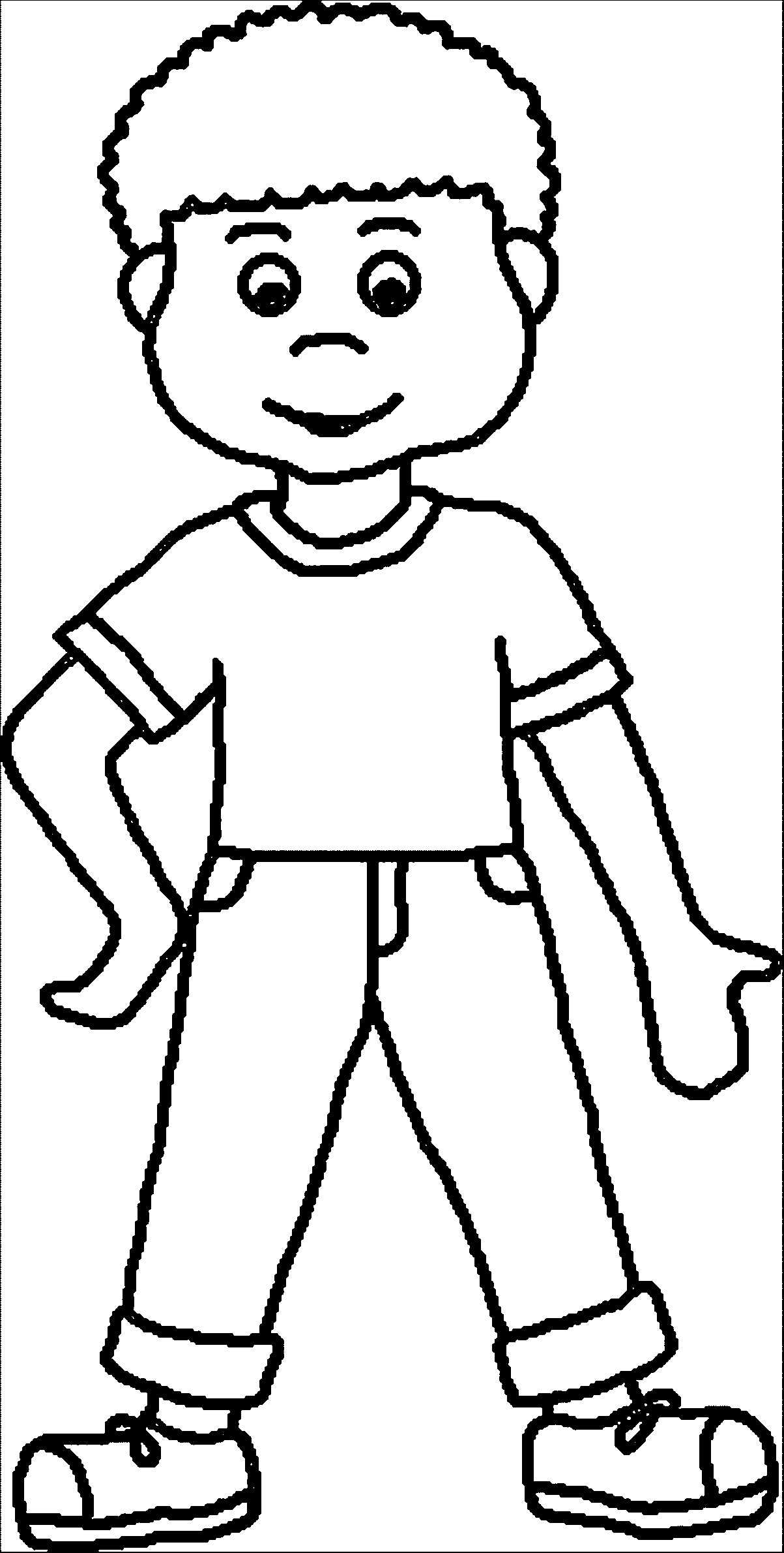 Coloring Sheets Of Boys
 Color clipart boy coloring Pencil and in color color