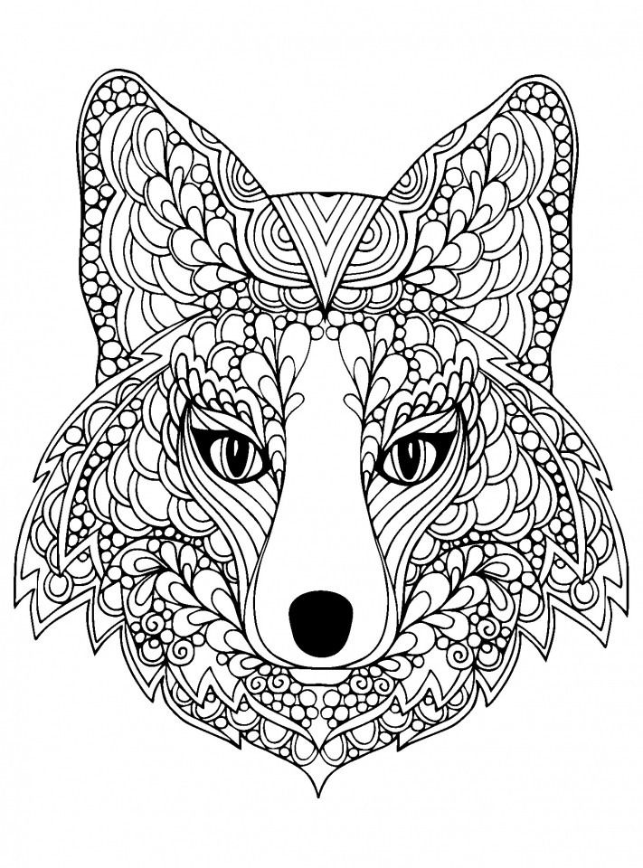 Coloring Sheets Wolves Boys
 Get This Wolf Coloring Pages for Adults Free Printable