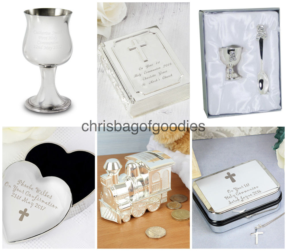 Confirmation Gift Ideas For Girls
 PERSONALISED Baptism HOLY MUNION Confirmation Gifts For
