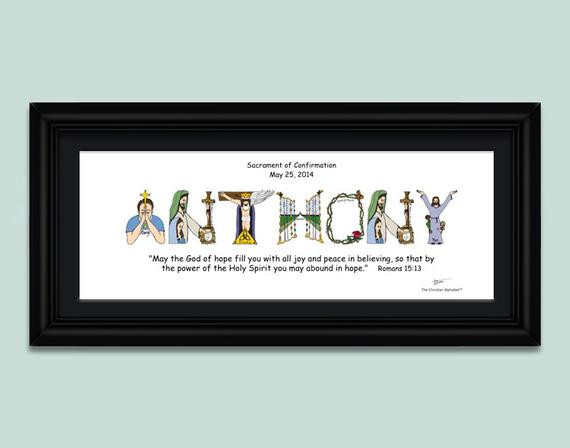 Confirmation Gift Ideas For Girls
 Confirmation Gifts for Boys and Girls by TheChristianAlphabet