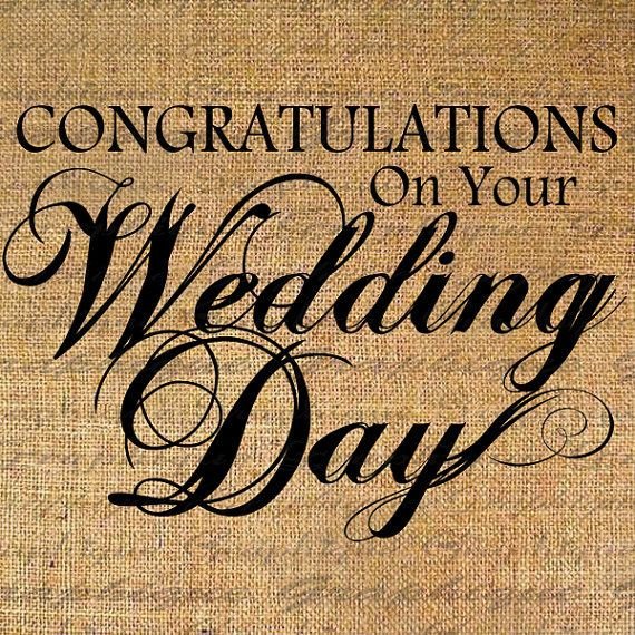Congratulation On Your Marriage Quotes
 Congratulations WEDDING DAY Text Digital Collage by