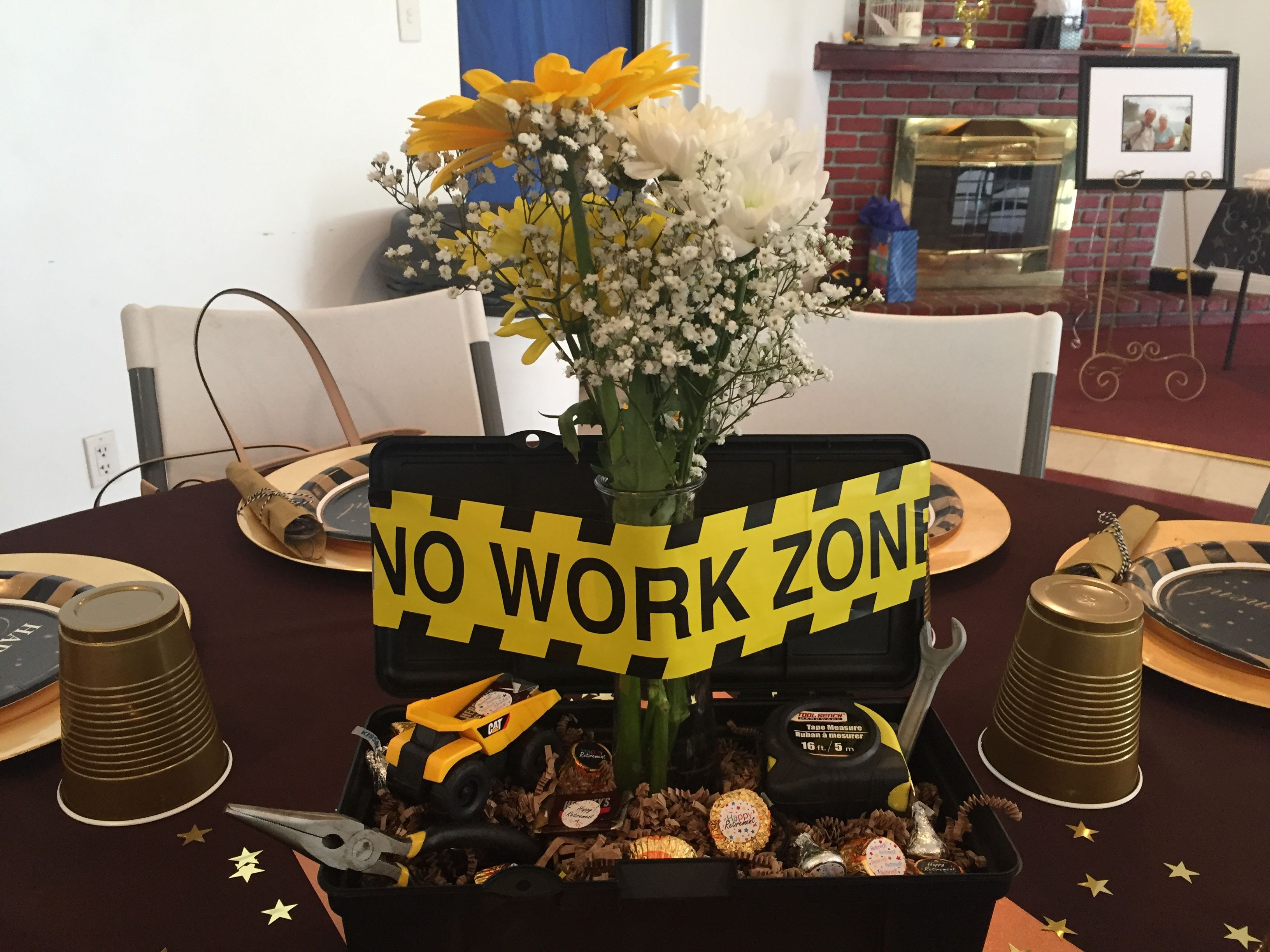 Construction Retirement Party Ideas
 I couldn t find a retirement party centerpiece for a