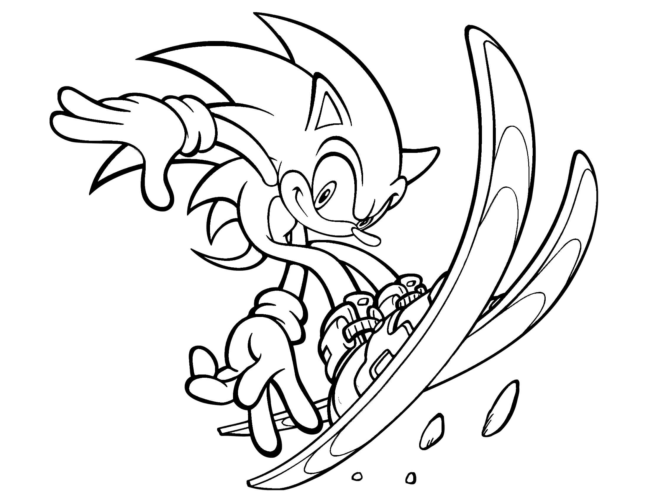 Cool Coloring Pages For Boys
 Sonic coloring pages cool poses ColoringStar