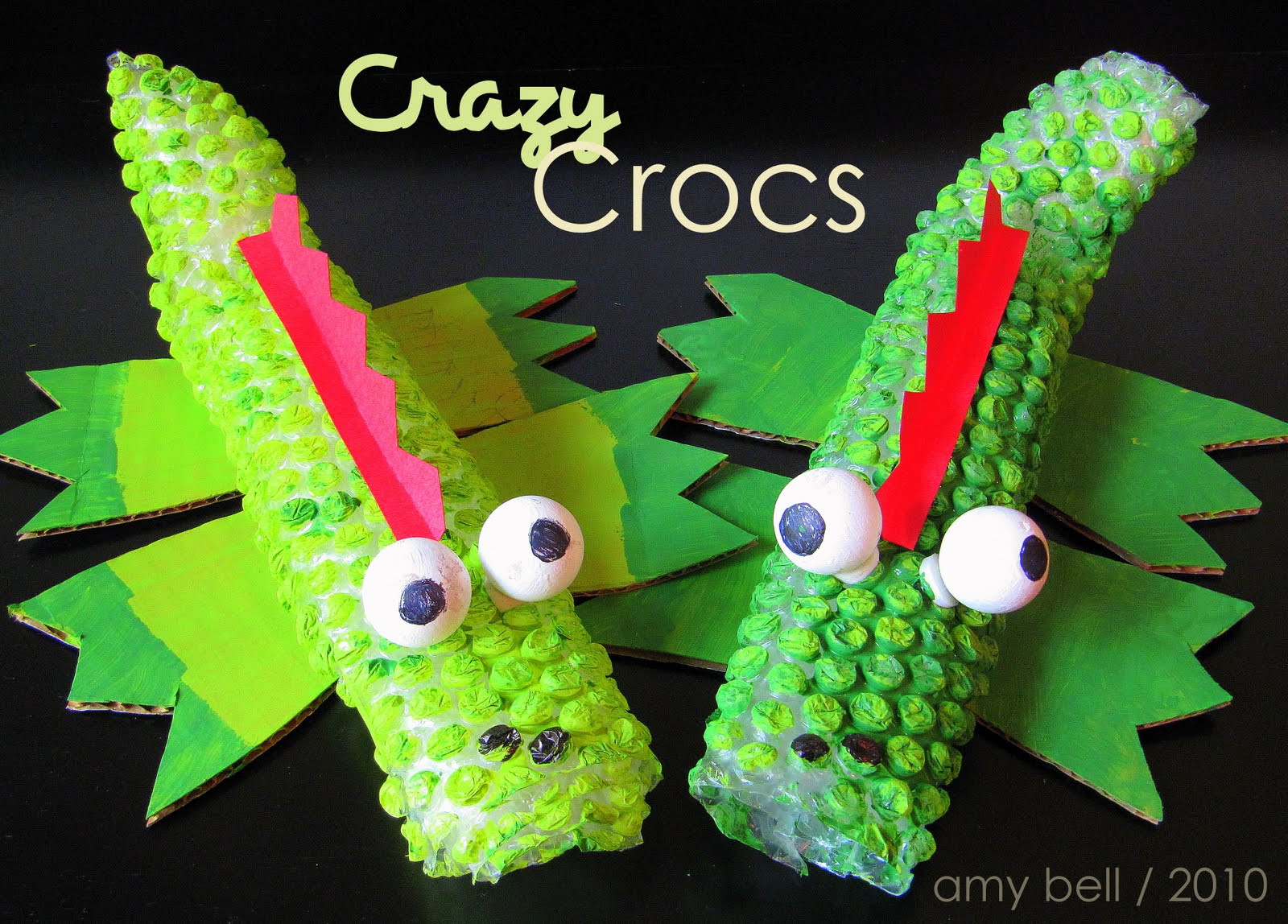 Cool Crafts For Kids
 Bubble Wrap Crocodile Kids Craft