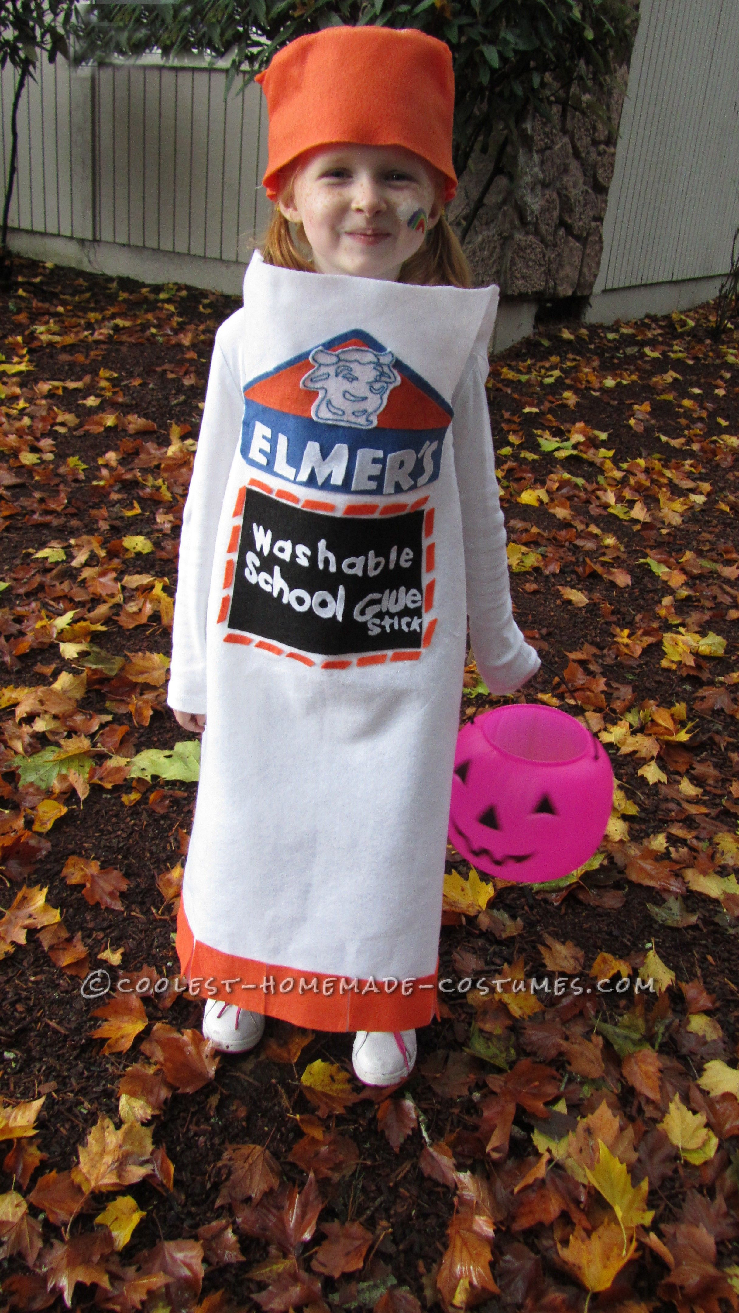 Cool DIY Costumes
 Cool Homemade Elmer’s Glue Stick Costume for a Girl