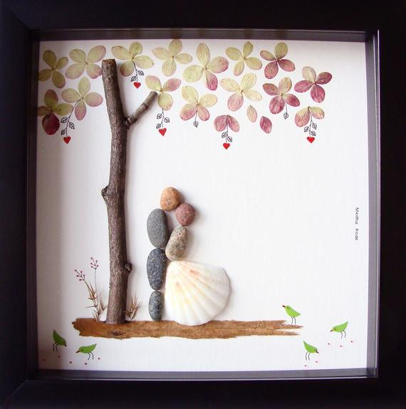Cool Gift Ideas For Couples
 Unique Wedding Gift For Couple Wedding Pebble Art Unique