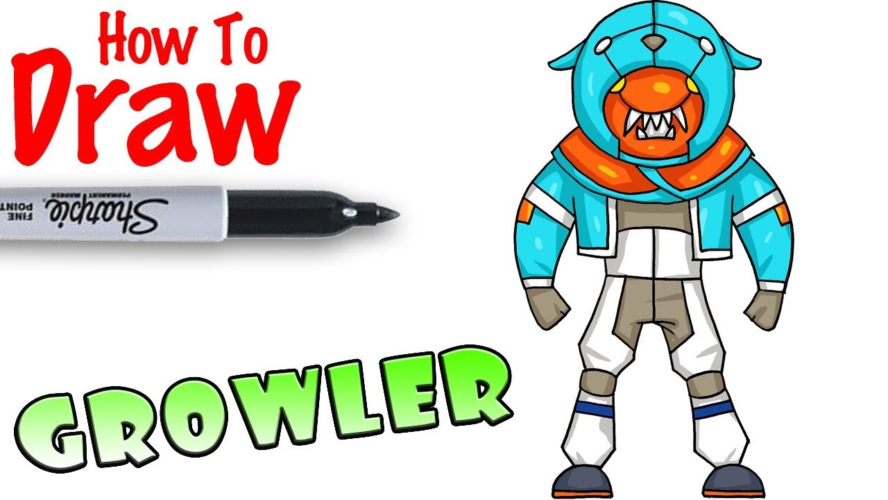 Cool Kids Art
 How to Draw Growler