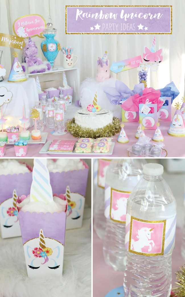 Coolest Unicorn Party Ideas
 Magical Rainbow Unicorn Party Supplies Marshmallow Pop