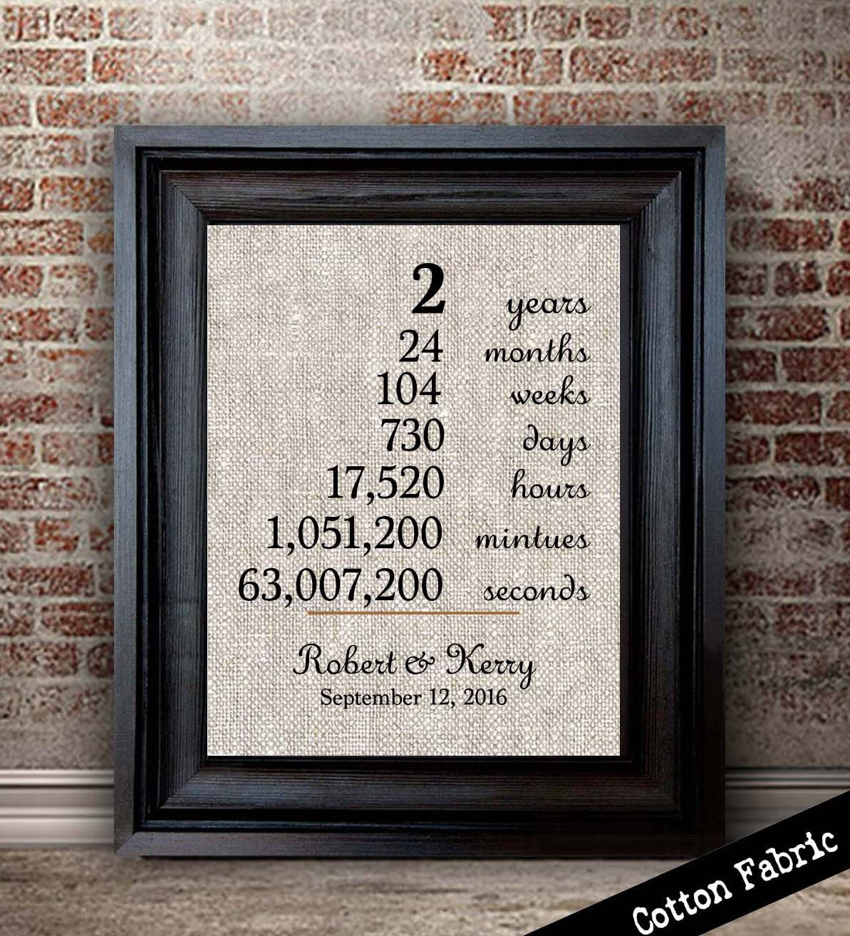 Cotton Anniversary Gift Ideas For Her
 Cotton Anniversary Gift for Her Wedding Anniversary Print