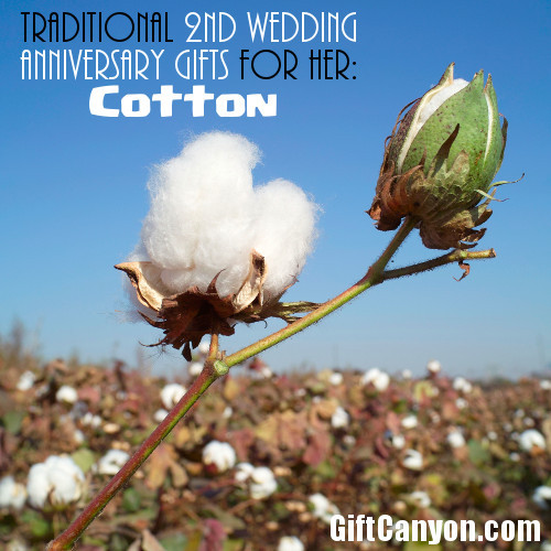 Cotton Anniversary Gift Ideas For Her
 Traditional 2nd Wedding Anniversary Gifts for Her Cotton