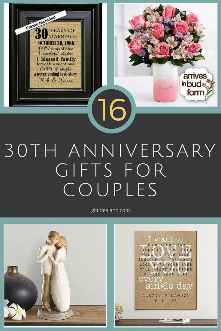 Couple Anniversary Gift Ideas
 30 Good 30th Wedding Anniversary Gift Ideas For Him & Her