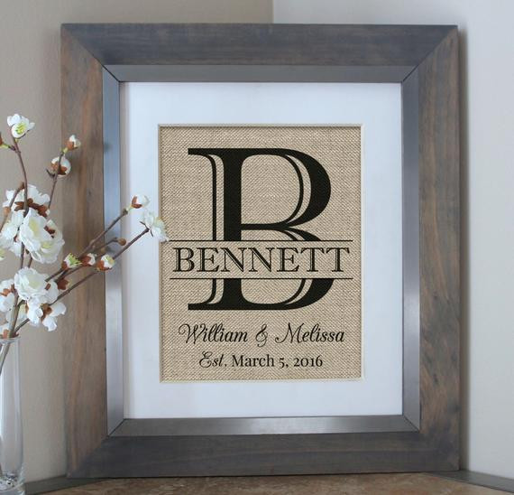 Couple Wedding Gift Ideas
 Personalized Wedding Gift for Couple Bridal Shower Gift