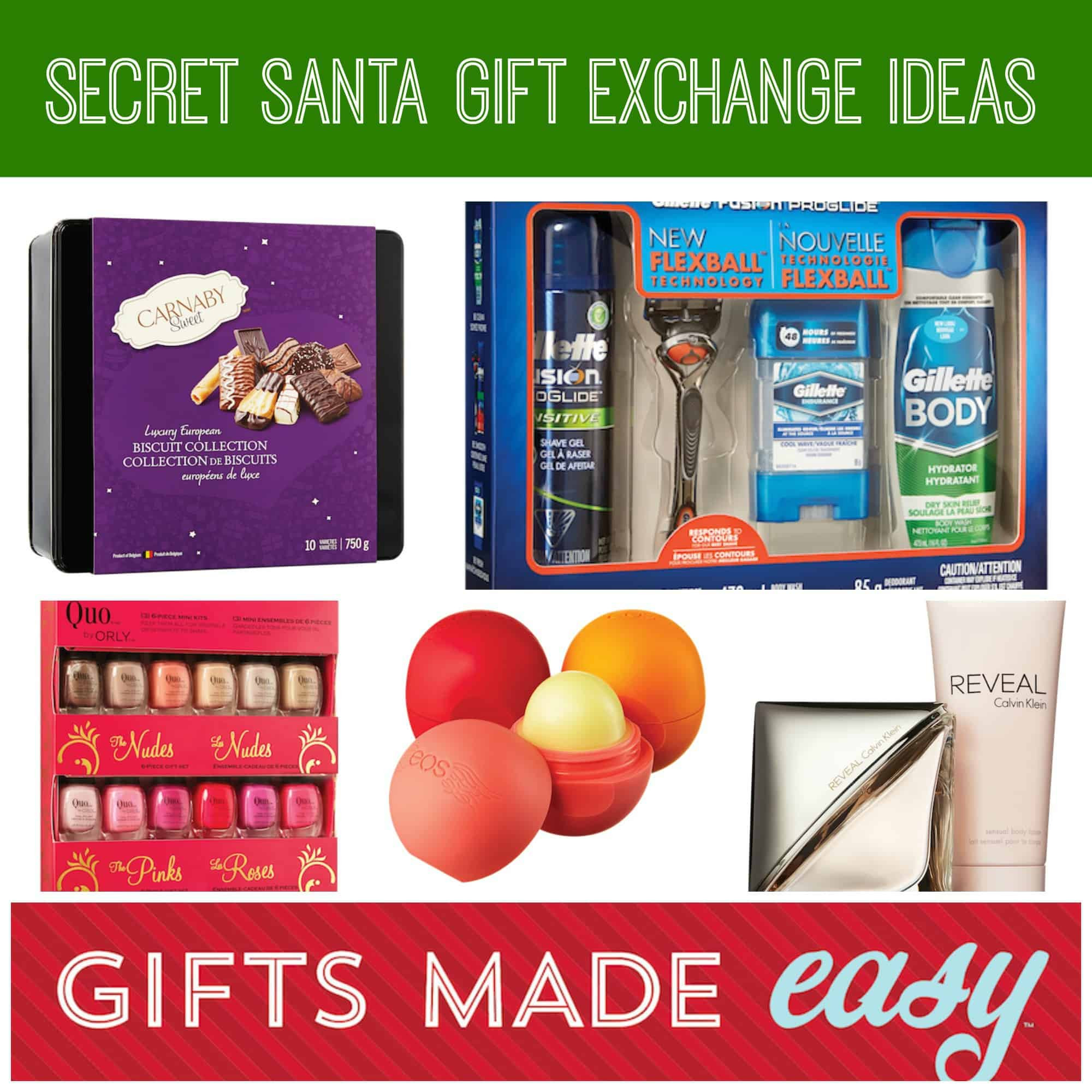 Couples Gift Exchange Ideas
 Secret Santa Gift Exchange Ideas GIFTS MADE EASY