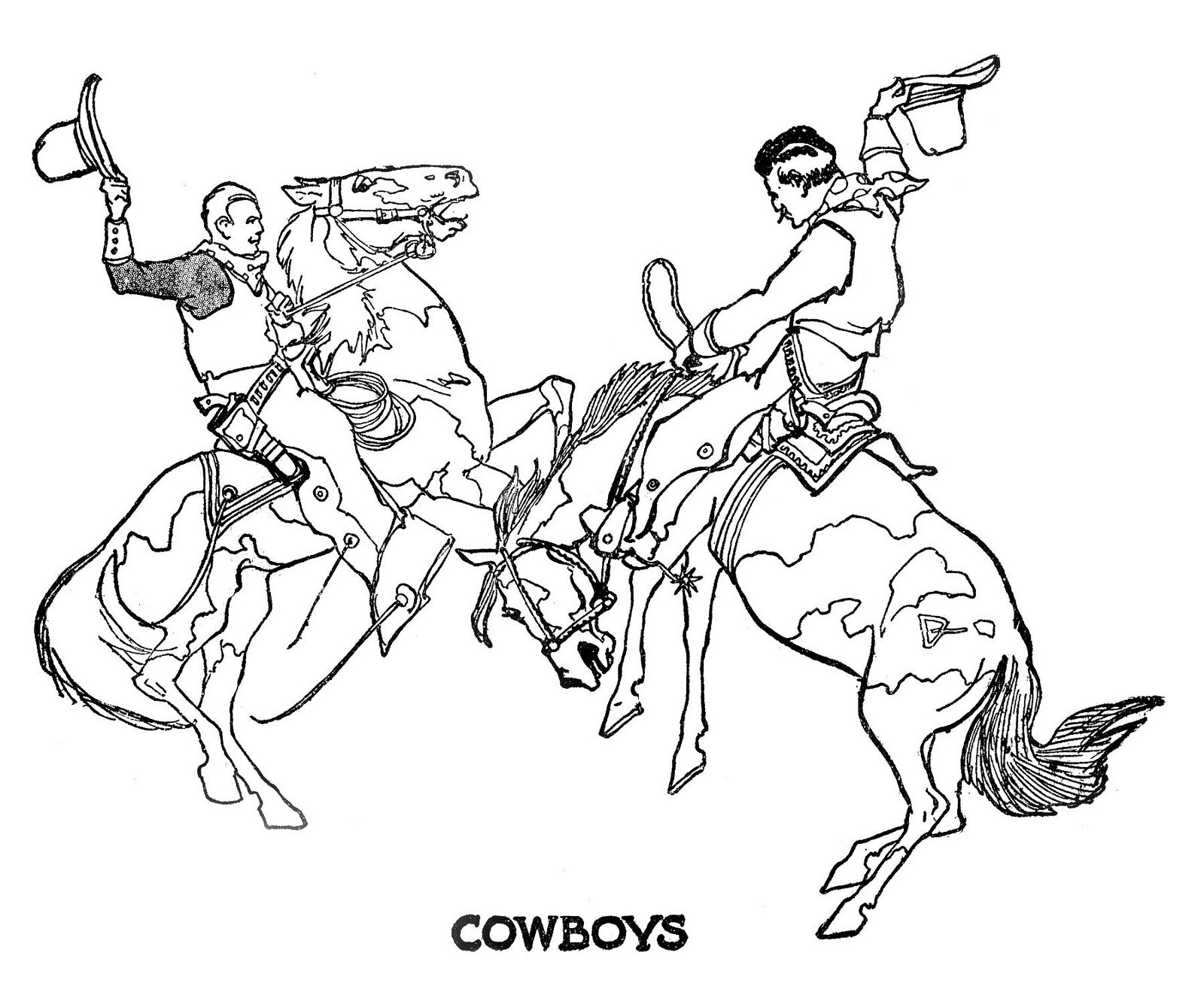 Cowboy And Cowgirl Coloring Pages
 Thursday is Request Day Bear Golf Cowboys Cowgirls