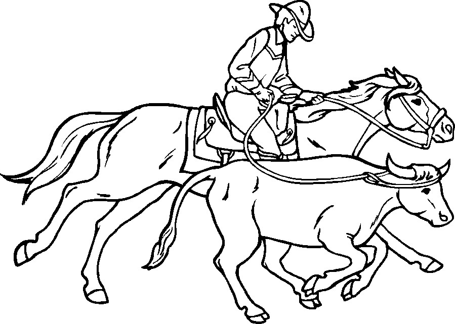 Cowboy And Cowgirl Coloring Pages
 Western Themed Coloring Pages Coloring Home