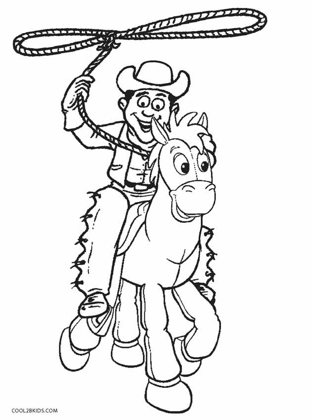Cowboy Coloring Book
 Printable Cowboy Coloring Pages For Kids