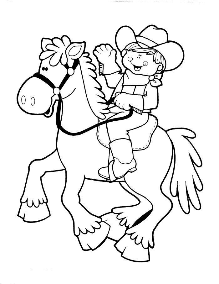 Cowboy Coloring Book
 Western Themed Coloring Pages Coloring Home