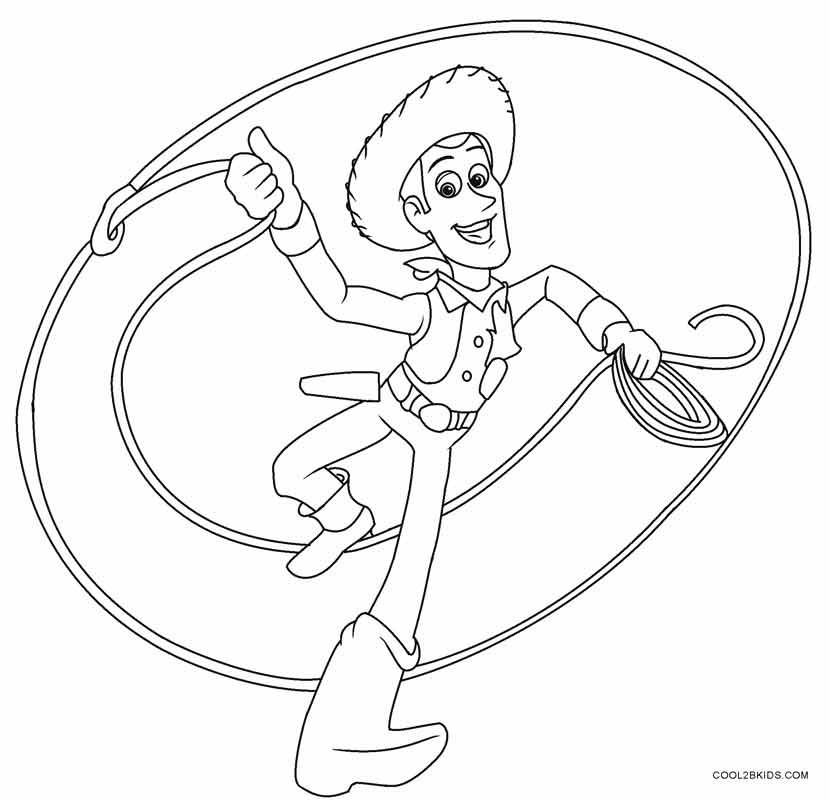 Cowboy Coloring Pages
 Printable Cowboy Coloring Pages For Kids