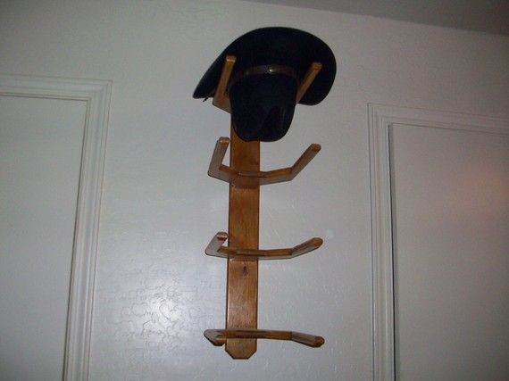Cowboy Hat Rack DIY
 Cowboy Western Hat Rack Wall Mount for 4 Hats by
