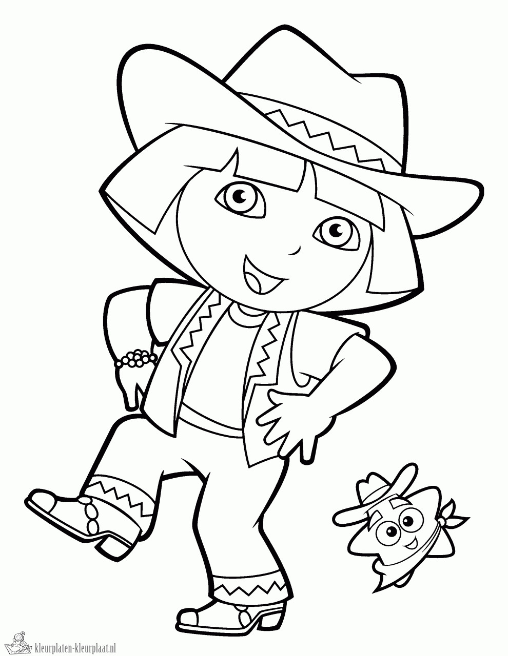 Cowgirl Coloring Pages
 Cowgirl Drawing For Kids