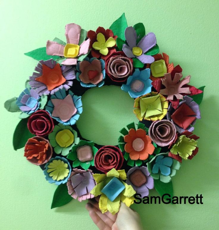 Craft For Adults
 egg carton wreath recycled crafts egg carton craft for