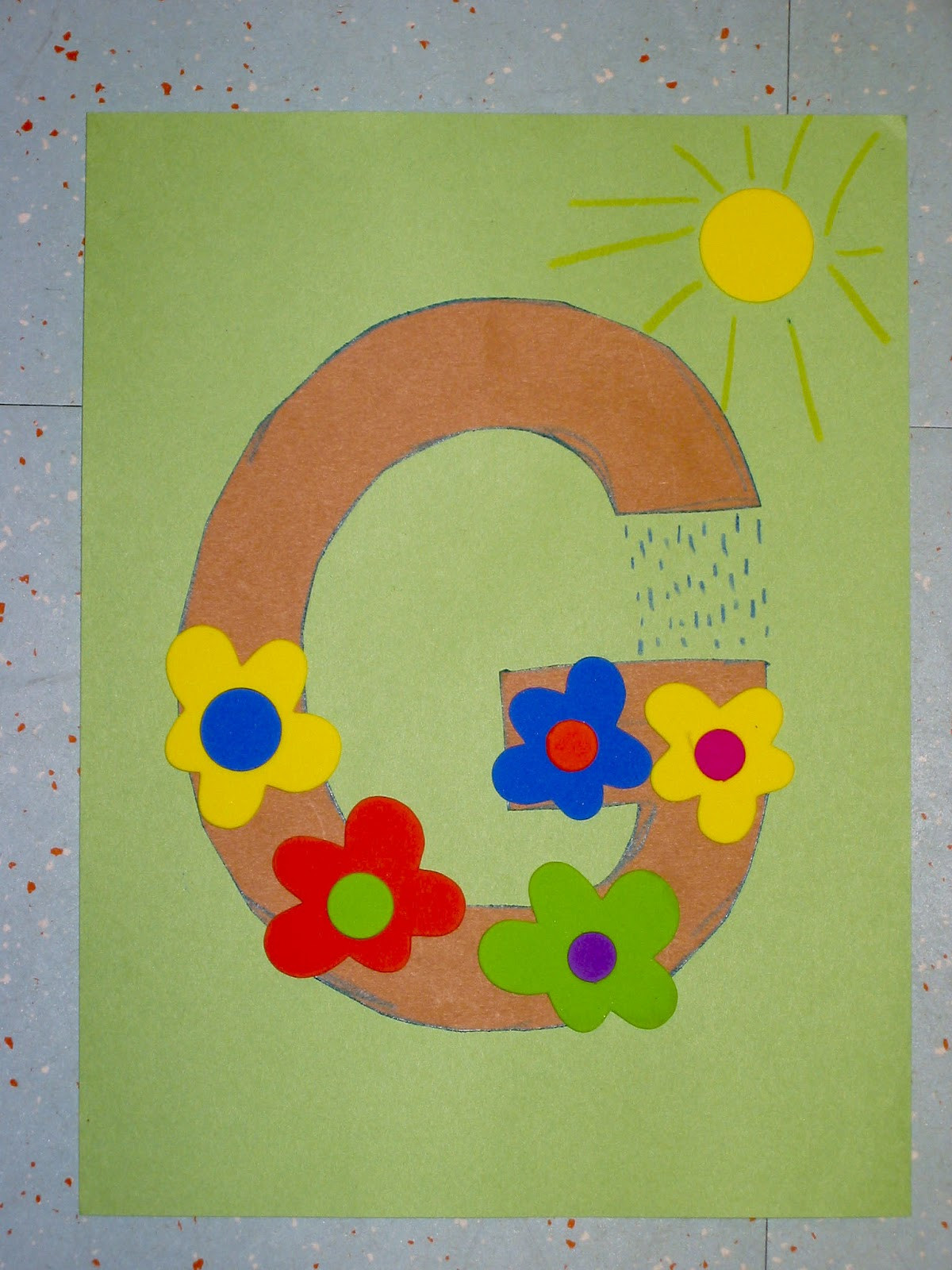 Craft For Preschoolers
 Alphabet Play G is for Garden