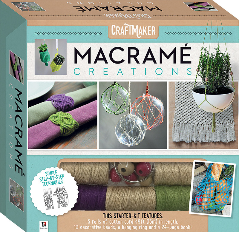 Craft Kits For Adults
 CraftMaker Macrame Creations Kit Craft Kits Art