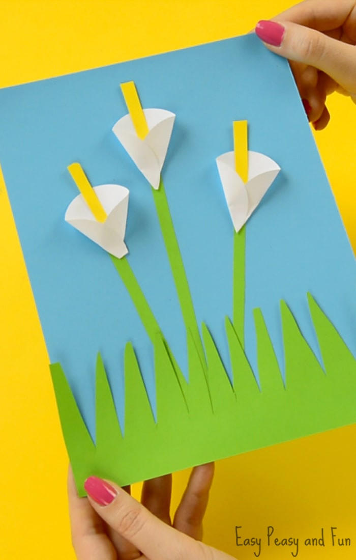 Crafts For Kids
 Calla Lily Paper Craft Flower Craft Ideas Easy Peasy