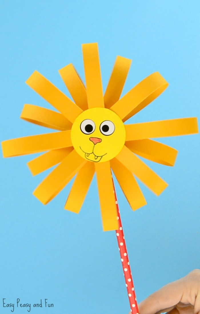 Crafts For Kids
 Paper Lion Craft Easy Peasy and Fun